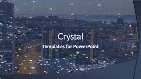  Presentation with animated sea - Presentation theme having animated sea - digital composite of night city background and a tawny brown colored foreground