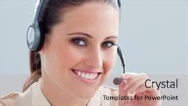  Presentation with close up elements - Amazing slide deck having animated soutenance informatique - close-up of a businesswoman backdrop and a coral colored foreground