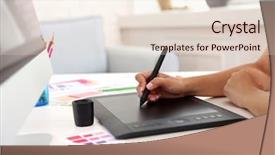  Presentation with artist - Audience pleasing presentation design consisting of animation - artist drawing on graphic tablet backdrop and a lemonade colored foreground