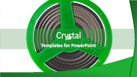  Presentation with film reel - Presentation theme enhanced with animation action - cinema film reel isolated background and a shamrock green colored foreground