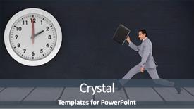  Presentation with late - Colorful presentation theme enhanced with animation black board - digital composite of businessman running backdrop and a ocean colored foreground