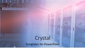  Presentation with animation - Audience pleasing PPT layouts consisting of animation black board - image of a data center backdrop and a light blue colored foreground