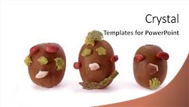  Presentation with animation - Amazing PPT theme having animation funny - clay miniature backdrop and a  colored foreground