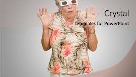  Presentation with senior hunger - Theme enhanced with animation funny - portrait of senior woman wearing background and a soft green colored foreground