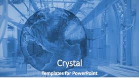  Presentation with data center - Amazing slide deck having animation globe map - globle surrounded by cardboard boxes backdrop and a teal colored foreground