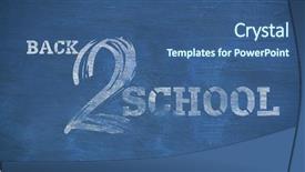  Presentation with animation - Presentation having animation handwriting - back to school text background and a ocean colored foreground