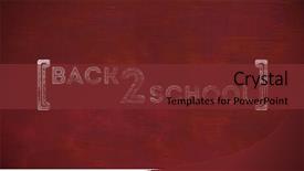  Presentation with back school - PPT theme featuring animation handwriting - back to school text background and a  colored foreground