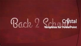  Presentation with back school - Beautiful presentation theme featuring animation handwriting - back to school text backdrop and a  colored foreground