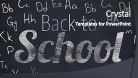  Presentation with animation - Colorful theme enhanced with animation handwriting - back to school text backdrop and a  colored foreground