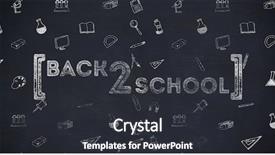  Presentation with words back to school - PPT layouts consisting of animation handwriting - back to school text background and a  colored foreground
