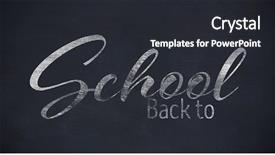  Presentation with back to school clothing - Cool new slides with animation handwriting - back to school text backdrop and a  colored foreground