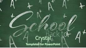  Presentation with back school - Beautiful theme featuring animation handwriting - back to school text backdrop and a  colored foreground