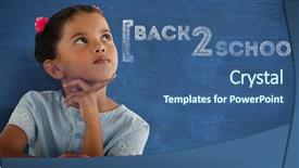  Presentation with blue - Amazing PPT layouts having animation handwriting - thoughtful girl against white background backdrop and a  colored foreground