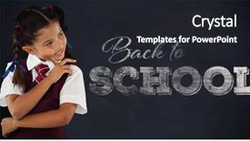  Presentation with floral border over white - Slide deck with animation handwriting - thoughtful schoolgirl over white background background and a dark gray colored foreground