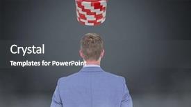  Presentation with reflection looking back to go forward - Colorful presentation design enhanced with animation heart - back of man looking backdrop and a dark gray colored foreground