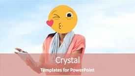  Presentation with animation - Audience pleasing PPT theme consisting of animation heart - digital composite of woman backdrop and a coral colored foreground