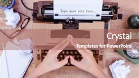  Presentation with 2018 goals text on white - Presentation theme enhanced with animation heart - type your text here message background and a coral colored foreground