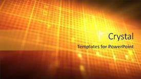  Presentation with ecg - Theme with electric waveform - orange ecg heartbeat on grid background and a yellow colored foreground