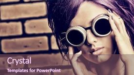  Presentation with brick wall - Cool new theme with  backdrop and a  colored foreground.