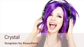  Presentation with punk - Presentation enhanced with anime - portrait of a punk girl background and a lemonade colored foreground