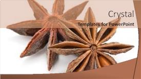  Presentation with stars - Theme enhanced with anise-stars-on-a-white background and a coral colored foreground