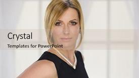  Presentation with aniversary - Beautiful presentation theme featuring aniversary - forty years lady and celebration backdrop and a soft green colored foreground