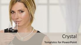  Presentation with aniversary - Slides featuring aniversary - forty years woman and new background and a  colored foreground