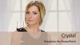  Presentation with aniversary - PPT theme enhanced with aniversary - forty years woman and new background and a  colored foreground