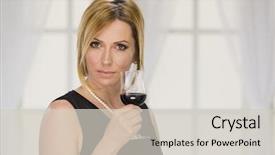  Presentation with aniversary - Slides with aniversary - forty years woman and new background and a light gray colored foreground