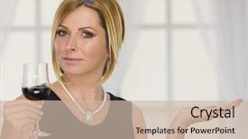  Presentation with aniversary - Beautiful slides featuring aniversary - forty years woman and new backdrop and a soft green colored foreground