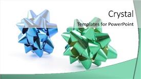  Presentation with monarch butterfly isolated on white - Audience pleasing theme consisting of aniversary - two ribbons bow isolated backdrop and a  colored foreground