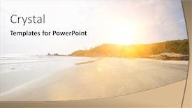  Presentation with goa beach - Amazing slide deck having anjuna-beach-at-goa-india backdrop and a pink colored foreground