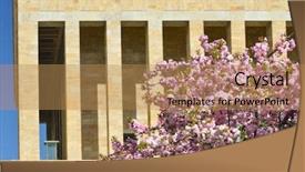  Presentation with european union and turkey - Amazing presentation design having ankara - turkey mausoleum of ataturk backdrop and a  colored foreground