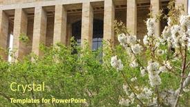  Presentation with turkey - Cool new presentation design with ankara-the-capital-of-modern backdrop and a tawny brown colored foreground