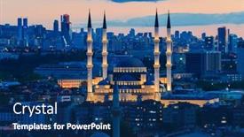  Presentation with turkey - Slide set having ankara-the-capital-of-turkey background and a  colored foreground