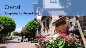  Presentation with turkey - PPT layouts having urban renovation - ankara turkey - renovated ottoman background and a light blue colored foreground