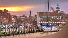  Presentation with maryland - Presentation having annapolis-maryland-usa-from-annapolis background and a violet colored foreground