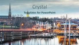  Presentation with maryland - Beautiful presentation theme featuring annapolis-maryland-usa-state-house backdrop and a light blue colored foreground