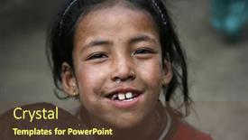  Presentation with expedition - Presentation design featuring annapurna-nepal-mar-19 background and a tawny brown colored foreground