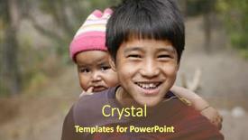  Presentation with teasing - PPT theme having annapurna-nepal-march-19 background and a coral colored foreground