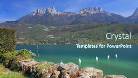  Presentation with france - Audience pleasing PPT layouts consisting of annecy lake france europe backdrop and a ocean colored foreground