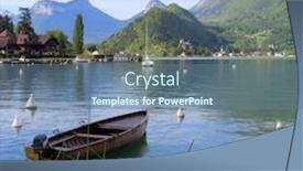  Presentation with alps - Colorful PPT layouts enhanced with annecy lake in the alps backdrop and a ocean colored foreground