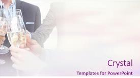  Presentation with anniversary - Beautiful slides featuring anniversary - close up of business team backdrop and a sky blue colored foreground