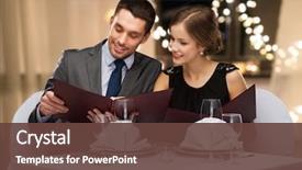  Presentation with dating - PPT layouts featuring anniversary - dating luxury and people concept background and a tawny brown colored foreground