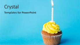  Presentation with anniversary blue - Cool new PPT layouts with anniversary - holiday celebration greeting and party backdrop and a light blue colored foreground