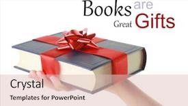  Presentation with hand holding colorful brain sketch - Audience pleasing PPT theme consisting of school anniversary - woman's hand holding a book backdrop and a lemonade colored foreground