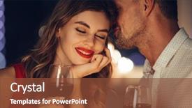  Presentation with valentines day - Presentation enhanced with anniversary - young handsome man whisper background and a tawny brown colored foreground