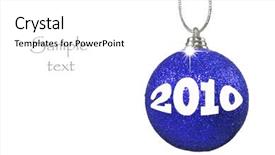  Presentation with new year - Presentation design enhanced with drive up windows at a modern brick bank background and a gray colored foreground