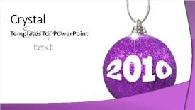  Presentation with new year - Slides consisting of announcing the new year - 2010 background and a white colored foreground