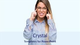  Presentation with beautiful flower elegant - Theme featuring annoyed expression for the noise background and a sky blue colored foreground